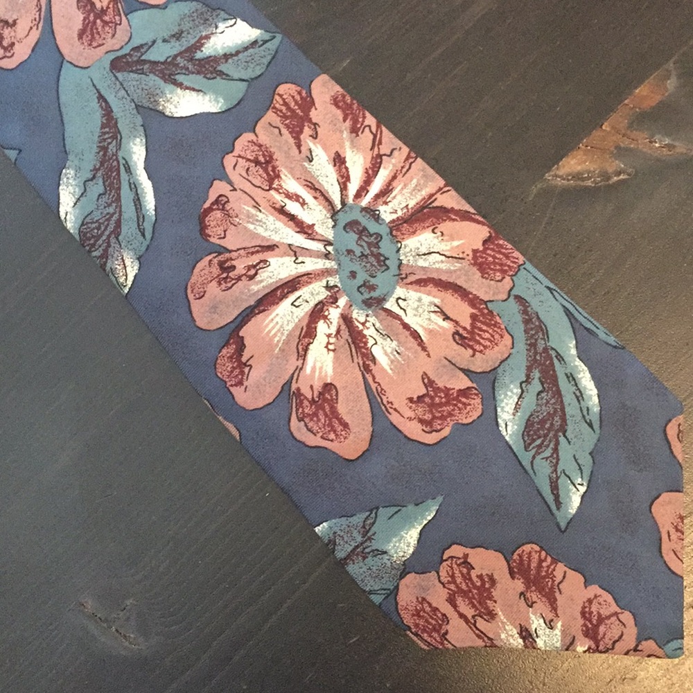 Oscar de la Renta Floral Necktie